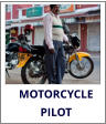 Motorcycle pilot Menino D'Cruz of Panjim